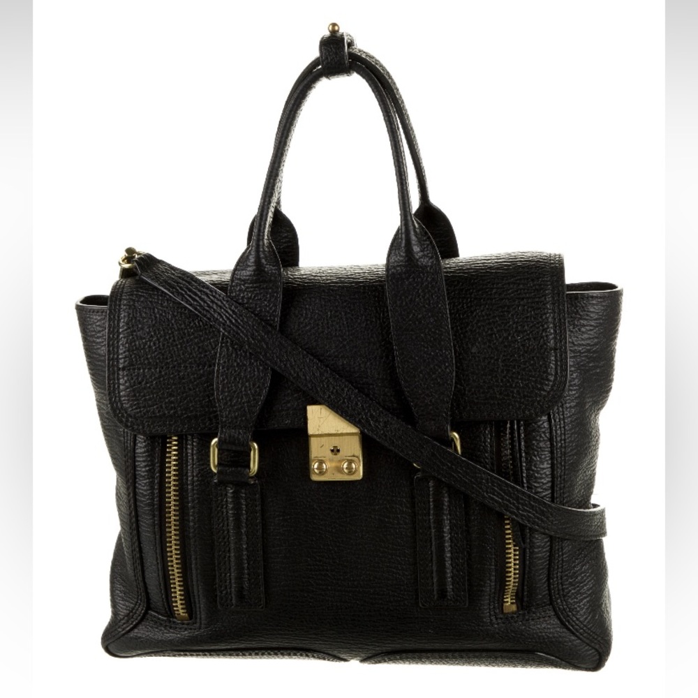 3.1 Phillip Lim - Pashli Black Leather Satchel